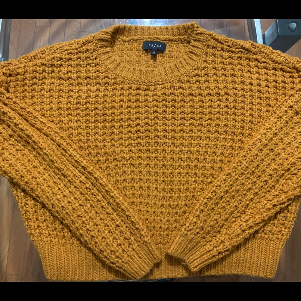 PACSUN mustard knit sweater